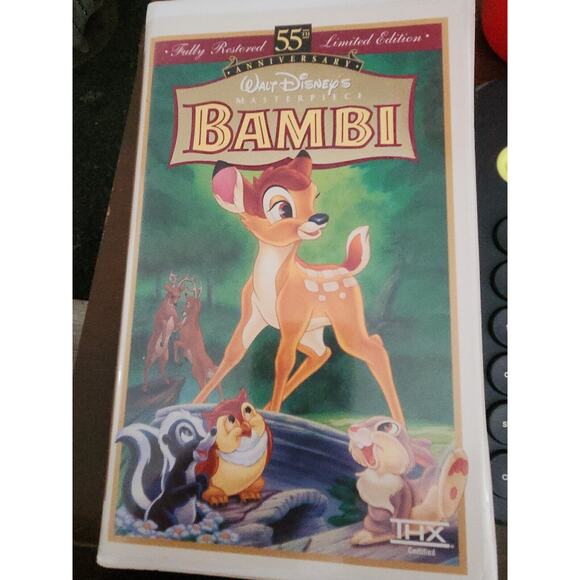 Bambi: 55th Anniversary Walt Disney's Masterpiece (VHS, Limited Edition) - Picture 1 of 4